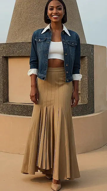 Denim & Flow: Fall Skirt Styles That Rock