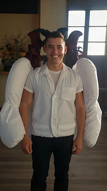 “Winging It: A Pillow-Perfect Halloween Costume”
