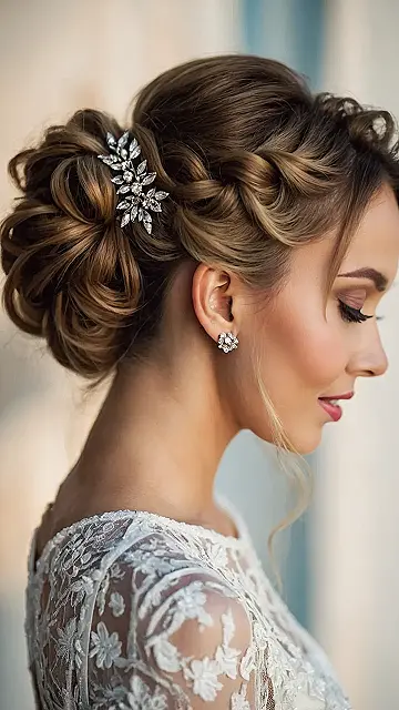 Glimmering Frost Updo