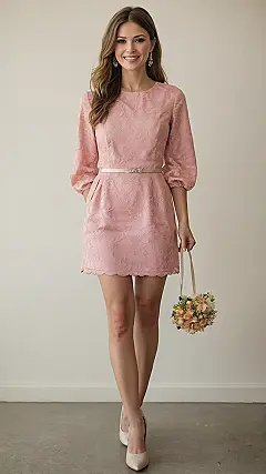 Lace & Leatherette Mini