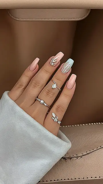 Gilded Holiday Nails