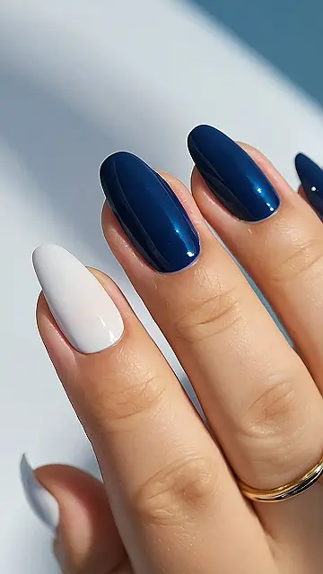 Sapphire Valentine’s Mani