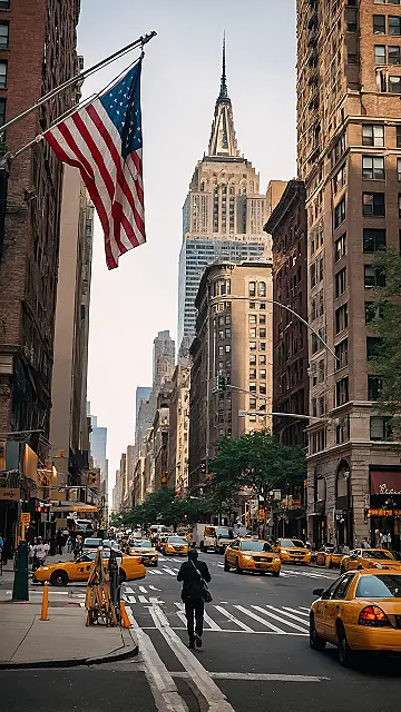 Sunset Swelter Over Manhattan