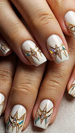 Sunshine Sparkle Nails