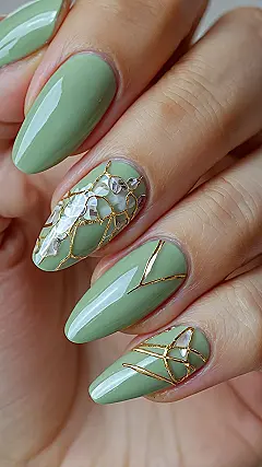 Poolside Sparkle Nails