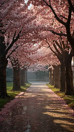 Serene Sakura Skies