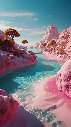 Pastel Beach Views