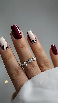 Elegant Burgundy Nails