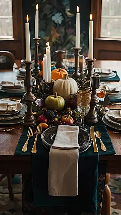 “Gobble ‘Til You Wobble: Thanksgiving Tablescapes That Will Make You Drool”