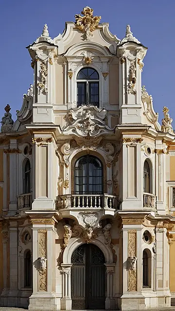 Here’s a title and two paragraphs suitable for a grade 9 student, incorporating humor and relating to the image and the keyword “Baroque architecture”: