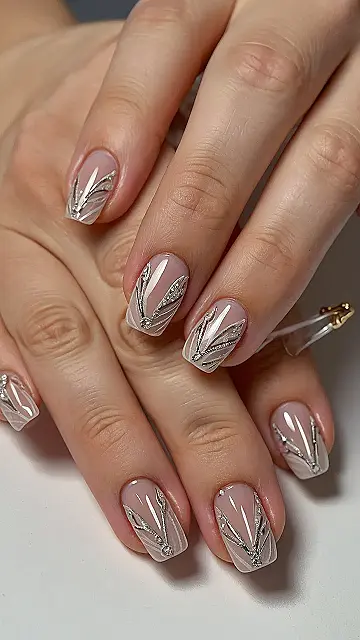 Golden Bloom Manicure