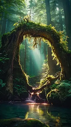 “The Mystical Forest Gateway”