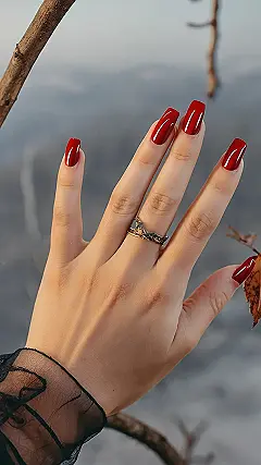 Red Hot Fall Nails 2024:  A Touch of Autumn Glamour