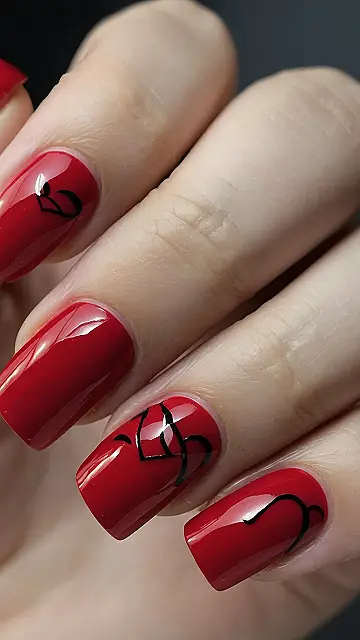 Crimson Kiss Nails