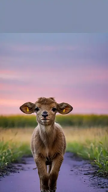 “Moo-ving Right Along:  The Cutest Calf You’ll Ever See!”