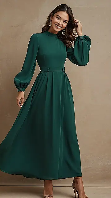 [Title-11]=11. Fall Maxi Dress:  Green with Envy!,