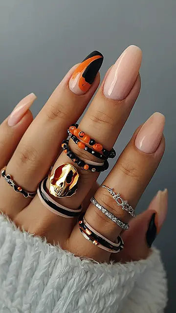 Spooky Chic Halloween Nails