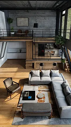 Bright and Airy Loft Designs Emphasizing Natural Light