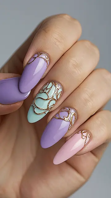 Sunshine Sparkle Nails