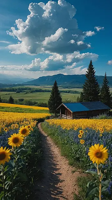 Skyward Sunflower Dreams:
