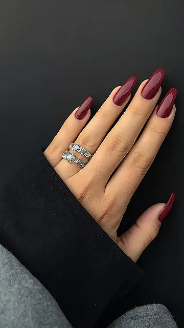 Burgundy Bloom & Bling: