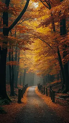 Autumn’s Golden Path
