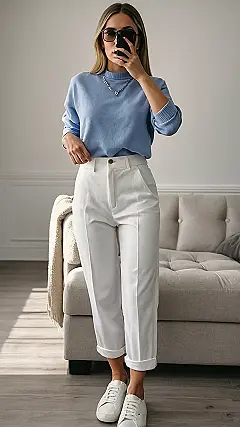 Casual Classy: Rocking White Pants with Style