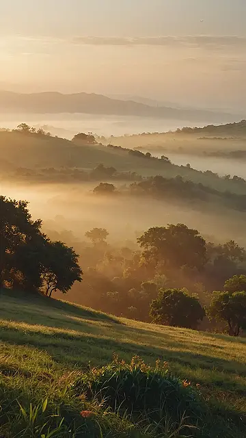 Golden Mist Morning: