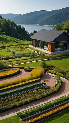 A House with a View (and a Seriously Fancy Garden)