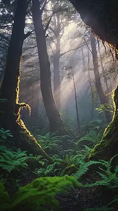 Sunbeams Through the Mist