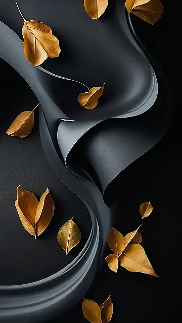 “Minimalist Leaves: Fall’s Darkest Hour”