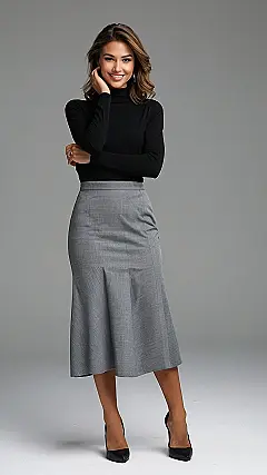 Pleated Perfection: Fall Skirt Style