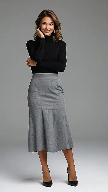 Pleated Perfection: Fall Skirt Style