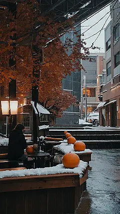 “Winter Wonderland with a Side of Northern Lights”