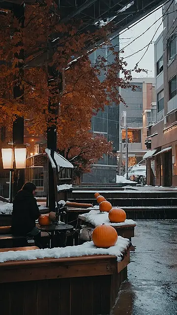 “Winter Wonderland with a Side of Northern Lights”