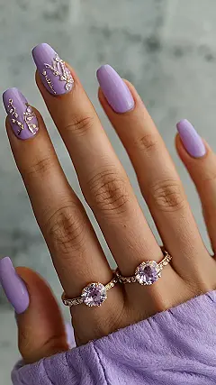 Lavender Nail Art Extravaganza