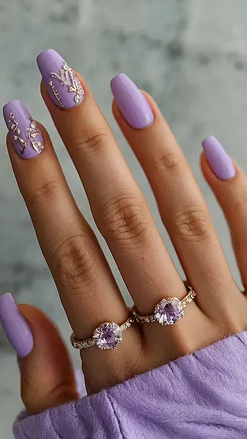 Lavender Nail Art Extravaganza