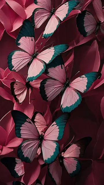 Pink Paradise: A Fluttery Frenzy