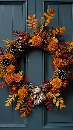 A Fall-tastic Thanksgiving Wreath!