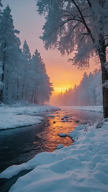 Cozy Cabin in a Winter Wonderland