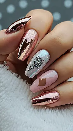 Crimson Holiday Nails