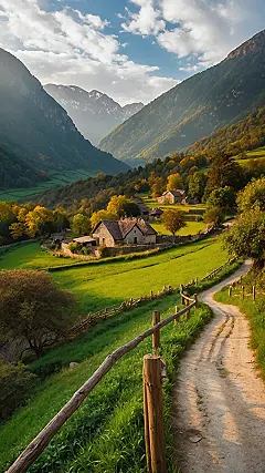 Postcard Village Frame