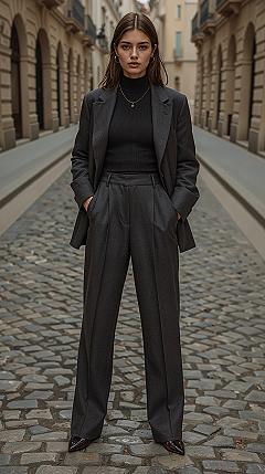 Effortless Chic: Sophisticated Muted Gray Monochrome Outfit for 2025