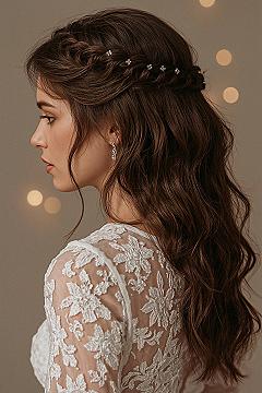 Dreamy Half Up Twisted Crown: Your Ultimate Wedding Hairstyle