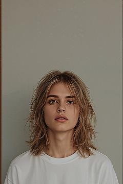 Effortless Aesthetic: Long Bangs & Mid-Length Layers for Men