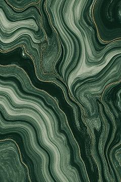 Pine Green & Gold: Abstract Aesthetic Phone Wallpapers
