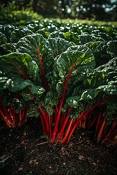 Vibrant Swiss Chard: Rustic Garden Design for Beginners