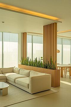 Minimalist Modern Living Room: Smart Partition Ideas