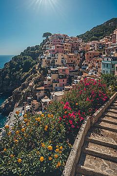 Mediterranean Bliss: Sun-Drenched Villages & Zesty Lemon Vibes