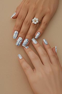 Elegant Blue Spring Nail Art: Trending Polish Designs for Classy Looks